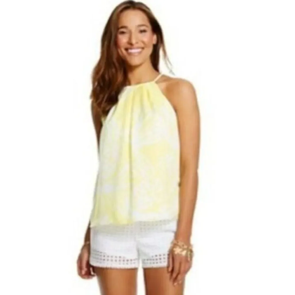 Lilly Pulitzer  for Target Yellow Pineapple Punch Tank Top Small - Picture 2 of 6